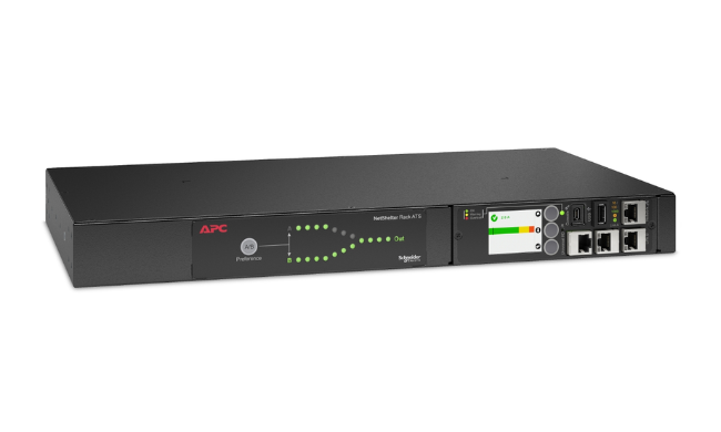 APC Rack ATS, 230V, 16A, C20 in, (8) C13 (1) C19 out