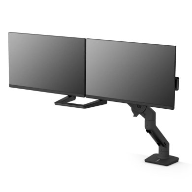 Ergotron HX Desk Dual Monitor Arm (Matte Black)