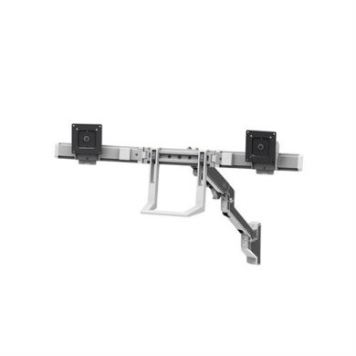 Ergotron HX Wall Dual Monitor Arm (Polished Aluminium)