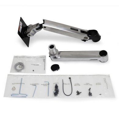 Ergotron LX Arm, Extension and Collar Kit (Polished Aluminium)
