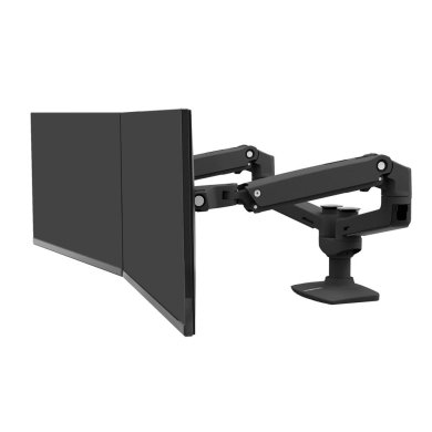Ergotron LX Dual Side-by-Side Arm (Matte Black)