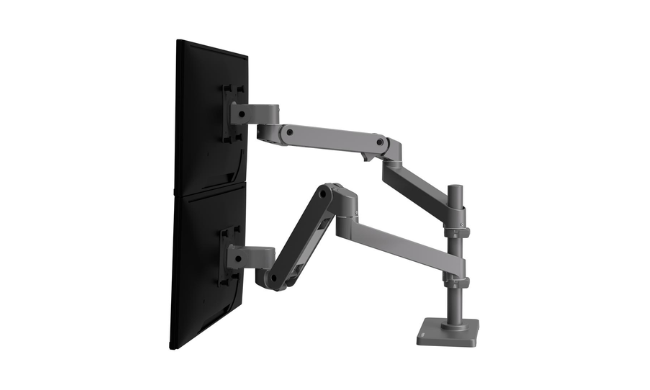 Ergotron LX Pro Dual Stacking Arm (Dark Grey)
