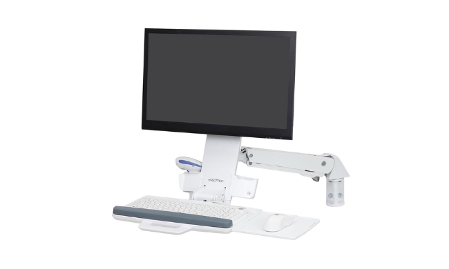 Ergotron StyleView® Sit-Stand Combo Arm (White)