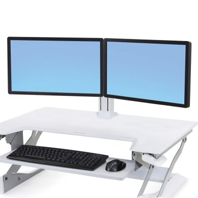Ergotron WorkFit Dual Monitor Kit (White)