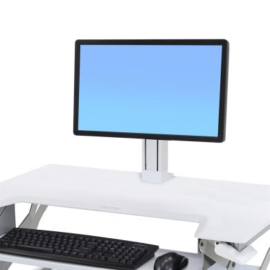 Ergotron WorkFit Single LD Monitor Kit (White)