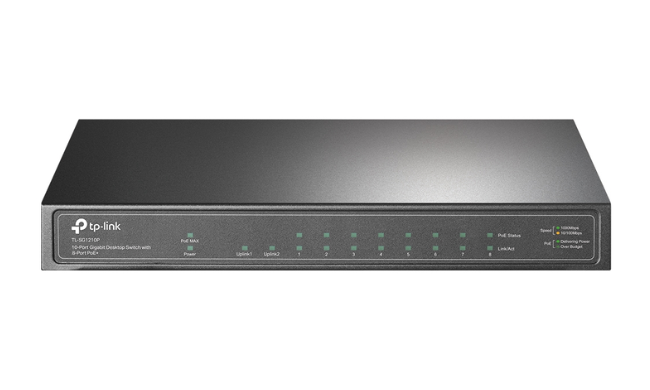 TP-Link 10-Port Gigabit Desktop Switch with 8-Port PoE+