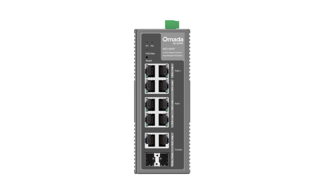 TP-Link Omada 10-Port Gigabit Industrial Easy Managed Switch with 6-Port PoE+ and 2-Port PoE++