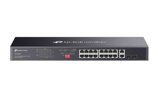 TP-Link Omada 18-Port Gigabit Unmanaged Rackmount Switch with 16-Port PoE+