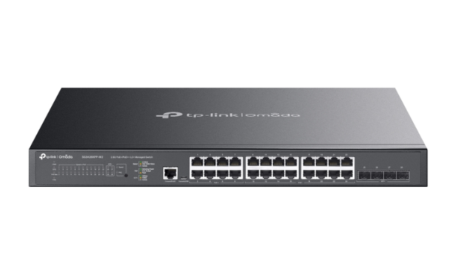 TP-Link Omada 24-Port 2.5GBASE-T and 4-Port 10GE SFP+ L2+ Managed Switch with 16-Port PoE+ & 8-Port PoE++