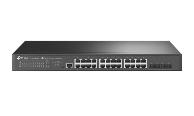 TP-Link Omada JetStream 24-Port 2.5GBASE-T L2+ Managed Switch with 4 10GE SFP+ Slots