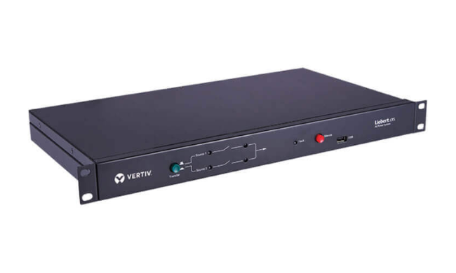 Vertiv Load Transfer Switch 32A Hardwired Input, 4 Way C13 and 4 Way C19 Outlets